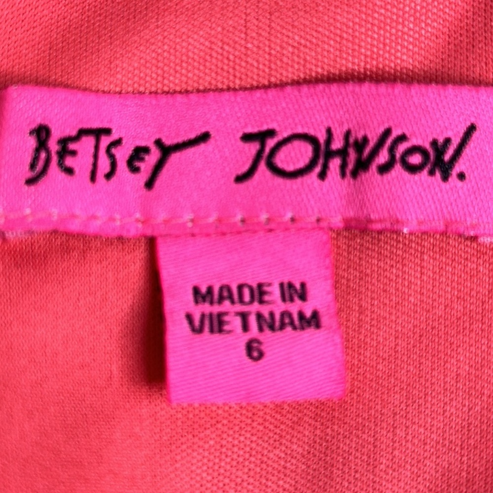 Betsey Johnson Floral Chiffon Swing Dress Sleevel… - image 6